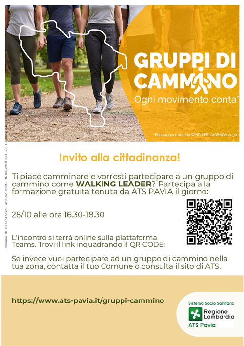 Per diventare walking leader di Gruppi di Cammino. Evento formativo